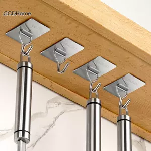 GCDHome 304 Thép Không Gỉ Móc Treo Tường Tự Dính Chịu Lực Khăn Áo Túi Móc Treo Chống Thấm Nước Phòng Tắm Nhà Bếp Phần Cứng Móc HOT