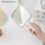 COD 1 Chiếc Gương Vuông Mini Cầm Tay Để Bàn Mỹ Phẩm Gương Trang Điểm Du Lịch Kim Loại Di Động Gương Làm Đẹp MỚI