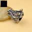Một thế giới| Punk Nam Cubic Zirconia Kẻ Sọc Khắc Đầu Rồng Nhẫn Trang Sức Dự Tiệc