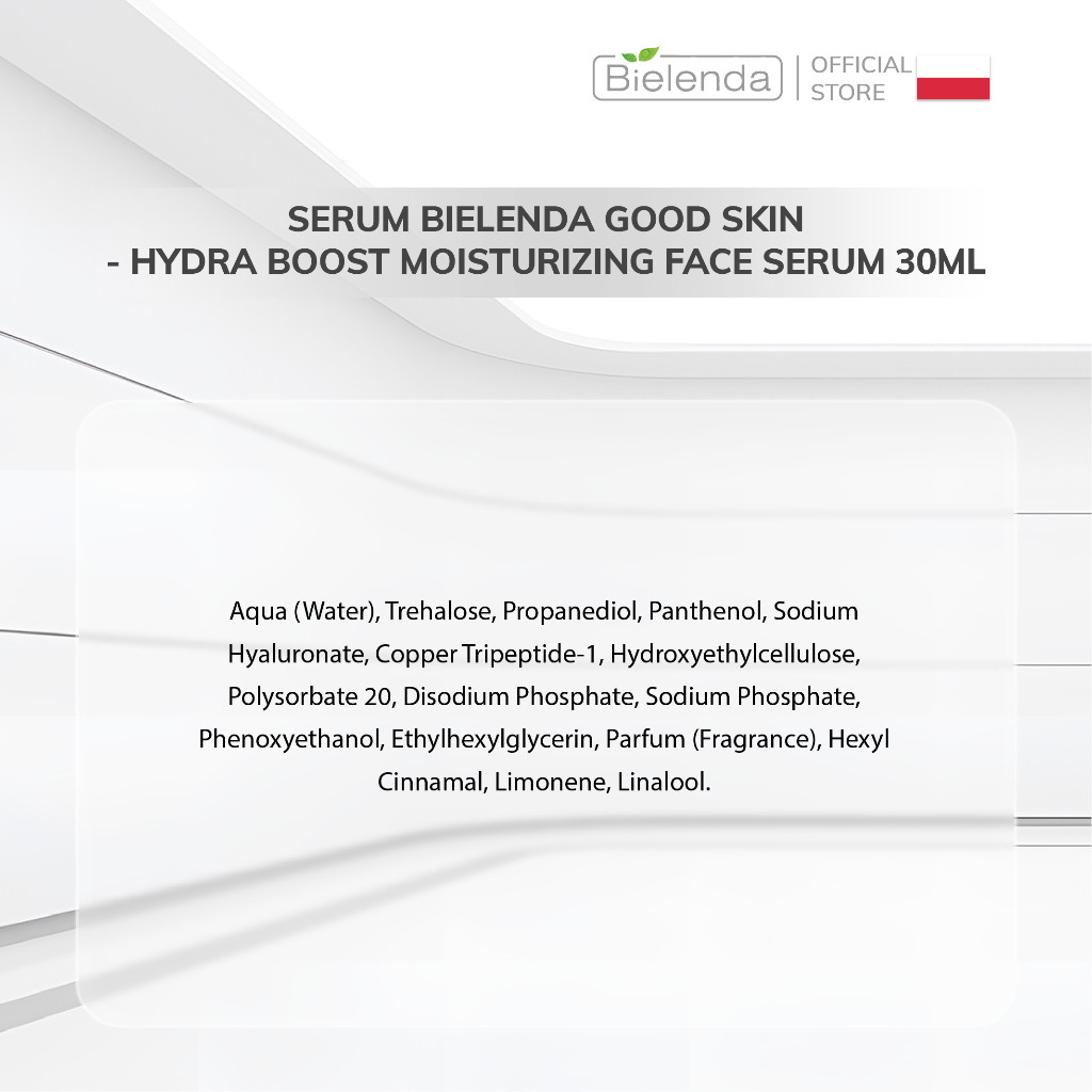 Serum Bielenda Good Skin - Hydra Boost Moisturizing cấp nước, làm dịu và phục hồi da 30ml