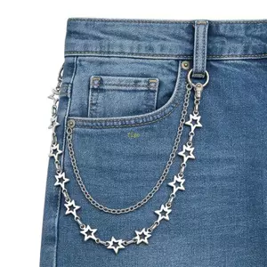 Flgo Hợp Thời Trang Rỗng Cutout Ngôi Sao Mặt Dây Chuyền Dây Chuyền Mở Rộng Trang Sức Thanh Lịch Mở Rộng Hoàn Hảo Cho Lớp Dây Chuyền Hoặc Nẹp