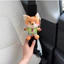 CUTE PHIM HOẠT HÌNH AN TOÀN XE GHẾ BELT VAI Tấm đệm mềm Xe an toàn Vỏ đai trang trí nội thất ô tô dễ thương