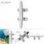 Belleshopp Belleshopp Heayzoki Thuyền Cleat Đế Mở Bằng Thép Không Gỉ Gương Được Đánh Bóng Phụ Kiện Nhẹ Dây Marine (4 Inch)