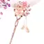 Kẹp Tóc Đôi Hoa Kim Cương Giả Tóc Sti Tóc [Mina]