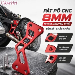 Giá Đỡ Ống Xả Hợp Kim Nhôm CNC Cho Yamaha Mio Sporty Tất Cả Năm Lựa Chọn Ống Xả Nguyên Bản Hoặc Độ