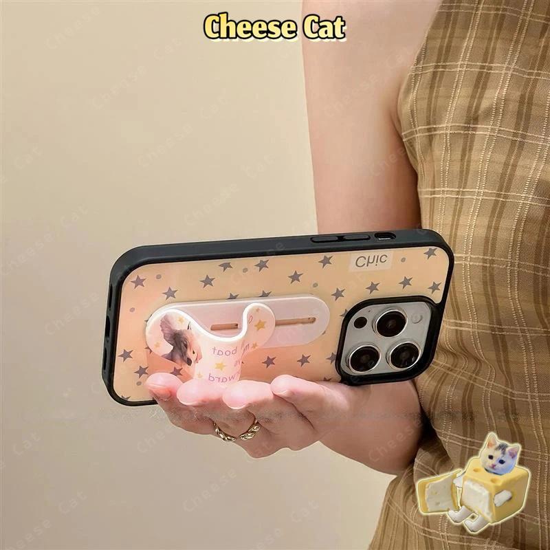 Ốp điện thoại thời trang kết hợp 8 loại có sẵn - Ốp điện thoại hình nhẫn Kitty cho iPhone 14 13 11 12 15 16 17 Pro Max