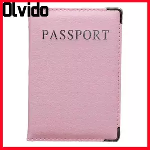 Vỏ hộ chiếu OLVIDO, Vỏ bảo vệ hộ chiếu nam nữ chống thấm nước, Túi đựng thẻ Túi đựng bằng da PU Ví du lịch