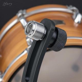 Jfory Rim Audio Pickup Kẹp góc có thể điều chỉnh Mic Clip Đế trống chống sốc 1-pk