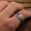 Xoay được Swastika Sáu Xương Rồng Thật Giải Nén Nhẫn Thời Trang Phong Cách Dân Tộc Độc Đoán Chuyển Vòng Cảm Giác Cao Cấp
