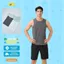 Áo ba lỗ YODY tanktop nam dải chỉ xẻ tà chất liệu jacquard siêu nhẹ thấm hút khô nhanh MATA25S010