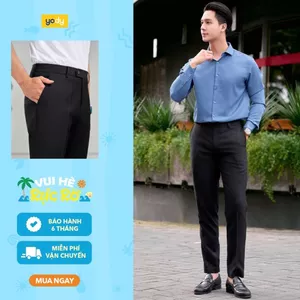 Quần tây âu công sở nam YODY cao cấp co giãn, thoải mái, chống nhăn, trẻ trung QAM3127
