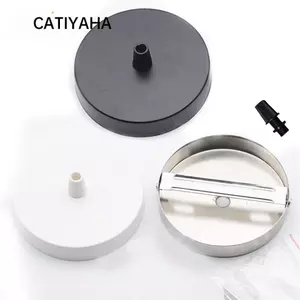 Giá đỡ đèn LED CATIYAHA, đế chuyển đổi ổ cắm tròn, bộ chuyển đổi cổ điển cho đèn treo kim loại, giá đỡ đèn trần dùng cho bảng lắp đèn