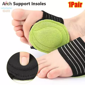 GILL 1 Cặp Chân Vòm Nẹp, Giảm Đau Bàn Chân Silicon Vòm Hỗ Trợ Ban Nhạc, Bền Thoáng Khí Chân Đế Phẳng Hỗ Trợ Chỉnh Hình Đế Trong Hỗ Trợ Đau Gót Chân