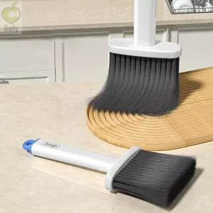 Bàn chải làm sạch bằng ROLY, Máy làm sạch cửa sổ chết 2 TRONG 1, Bền với nhíp xẻng Bàn chải bụi đa chức năng Vệ sinh nhà cửa