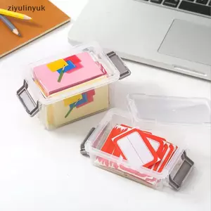 Ziyulinyuk 3 Lớp Trong Suốt Magic Bule Hộp Bảo Quản Hộp Hoàn Thiện Để Bàn Đồ Lặt Vặt Di Động Hộp Bảo Quản Trang Sức Tổ Chức VN
