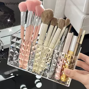 Ziyulinyuk Trong Suốt Lipsti Mỹ Phẩm Trang Điểm Acrylic Cọ Trang Điểm Dụng Cụ Hộp Bảo Quản Hộp Đựng Bàn Chải Trang Điểm Dụng Cụ Trang Điểm VN