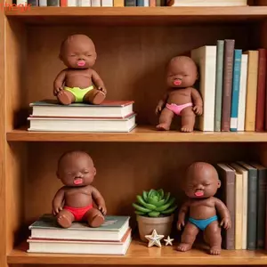 THEGIRL8B Đồ chơi búp bê ép, Kem dưỡng da Siliconen TPR Palm Mini Doll, Bé tái sinh lòng bàn tay Búp bê tái sinh 13CM Mô phỏng bé Đồ chơi phục hồi chậm Đồ chơi bé gái