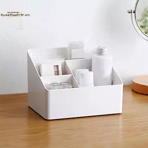 TRTR Để Bàn Hộp Bảo Quản Nhựa Văn Phòng Mỹ Phẩm Hộp Bảo Quản Phòng Khách Bàn Cà Phê Điều Khiển Từ Xa Ký Túc Xá Tổ Chức VN