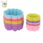 5 Khuôn Silicon Hoa Sen 3 / 5cm Khuôn Bánh Cupcake Muffin Nướng Nonsti Và Chịu Nhiệt Khuôn Bánh Silicon Có Thể Tái Sử Dụng ELWW