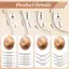 Dụng cụ côn xỏ khuyên cong bằng thép không gỉ Titan Dụng cụ bôi bông tai đâm thủng chuyên nghiệp Dụng cụ bông tai thẳng / cong mới
