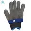 Blue Safety Cut Proof Chống đâm thủng Lưới thép không gỉ Găng tay đồ tể hiệu suất cao Cấp 5 Kích thước bảo vệ S