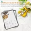 10 Gói Nắp Thực Đơn - Trang Đơn, 2 View, Phù Hợp Với Giấy 8.5 x 11 Inch - Vỏ Thực Đơn Nhà Hàng