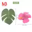 60 Chiếc Nhiệt Đới Trang Trí Dự Tiệc Cung Cấp 8 inch Nhiệt Đới Lá Monstera Và Hoa Hibiscus, Lá Mô Phỏng Cho Hawaii Luau Đảng Rừng Bãi Biển Chủ Đề Trang Trí Bàn