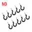 50 Chiếc 1.1 inch Cốc Cốc Móc Đeo Vai Kim Loại -in Nhựa Phủ Treo Màu Đen
