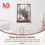 Cửa Sổ 3D Hoa Đào Nghệ Thuật Dán Tường Decal Có Thể Tháo Rời Bức Tranh Tường