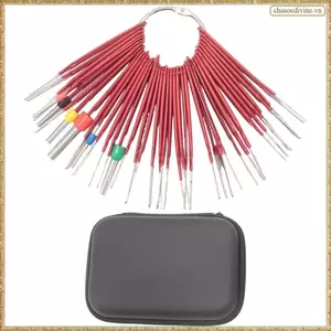 Bộ công cụ loại bỏ thiết bị đầu cuối 39 chiếc, Công cụ vắt pin được nâng cấp Đầu nối dây Công cụ loại bỏ pin điện Bộ dụng cụ pin Dễ dàng cài đặt