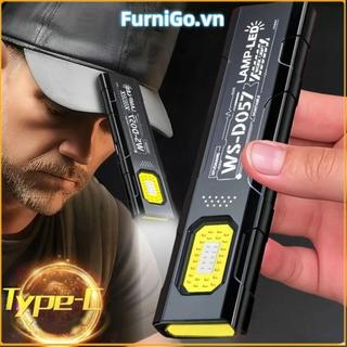 Đèn Pin Mini FURNIGO - LED Móc Khóa Từ Tính, Độ Sáng Cao, Có Thể Sạc Lại Bằng USB