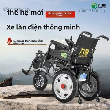 Xe lăn Xe lăn hai chỗ ngồi dành cho hai người, xe lăn điện dùng trong nhà, xe lăn gấp gọn dành cho người già.