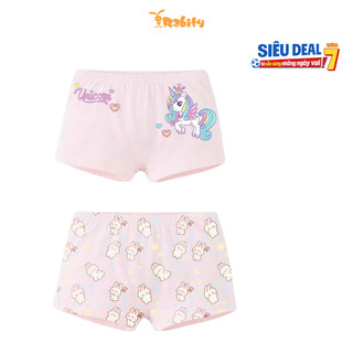 [Giao màu ngẫu nhiên] Combo 2 quần lót đùi vải modal cao cấp bé gái Rabity 5049.01