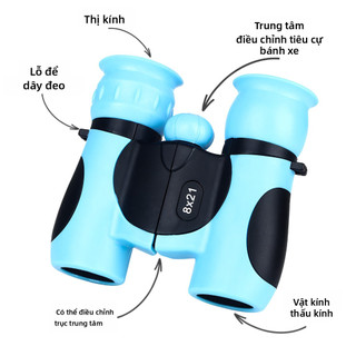Full Quang 8 x 21 Kính Thiên Văn Trẻ Em Chuyên Nghiệp HD Bảo Vệ Mắt Khám Phá Tự Nhiên Quà Tặng Nhỏ Ống nhòm