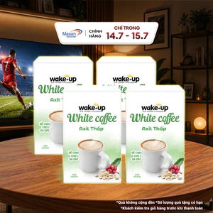 Combo 4 Cà phê hòa tan Wake up White Coffee hộp x 18stick x 18gr