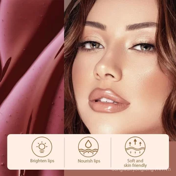 Matte Lip Gloss Stain-Peel Off Lip Liner Tattoo, Son Tint màu nâu, Son dưỡng môi lâu trôi, Mặt nạ môi chống thấm nước Liner Peel Off Lip Gloss, Trang điểm môi Stayn. #