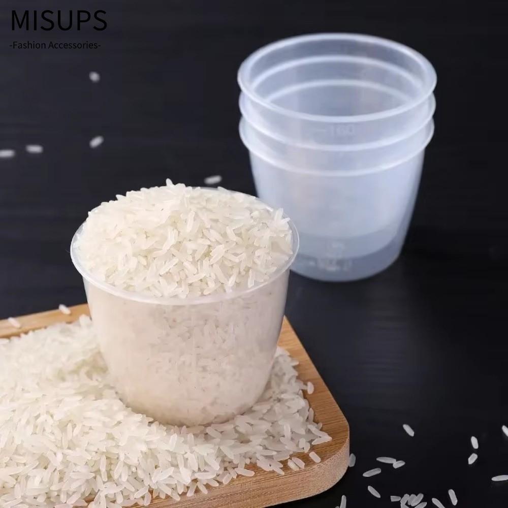 Cốc đo gạo MISUPS, có bình đo cân, Cân nhà bếp kỹ thuật số bằng nhựa Mini 100 / 160ml cho nồi điện