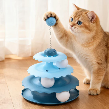 Đồ chơi mèo ngộ nghĩnh Giảm sự nhàm chán Dụng cụ tiện dụng Đồ chơi bằng nhựa cho mèo Đồ chơi tự sướng chống trầy xước Đồ dùng cho thú cưng cho mèo chống mài mòn AQWO