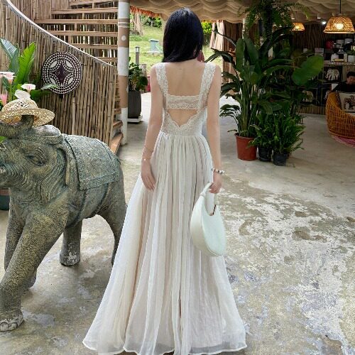 Đầm ren cổ tích Pháp ngọt ngào nàng thơ