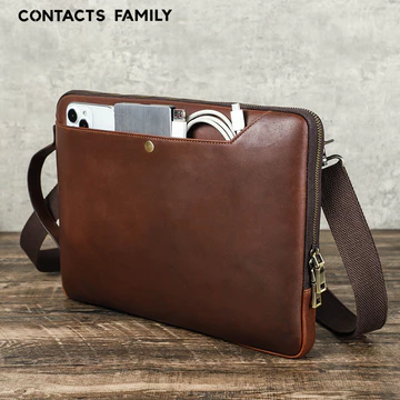 Women's Genuine Leather Handbag – Fits Laptop
