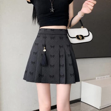 Váy Váy Ngắn Nữ Jacquard Pony Váy 2026 Phong Cách Trung Hoa Xếp Ly Váy Size Lớn Cao Cấp Váy Chữ a20260818