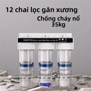Bộ lọc nước thô 3 cấp 5 in 10 in cho bếp gia đình cốc lọc lõi lọc nước máy RO chính hãng giao nhanh