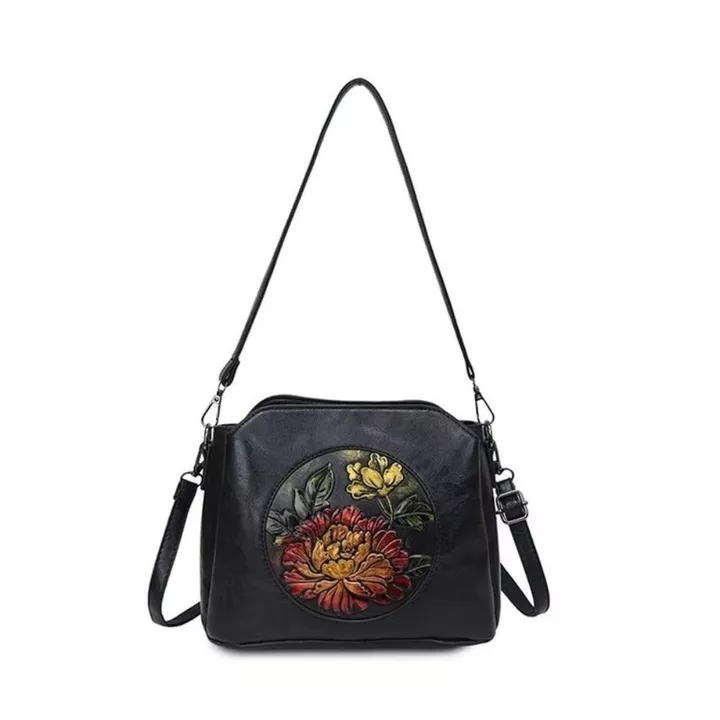 Women's Vintage PU Leather Crossbody Bag – 4