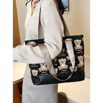 Women's Minimalist Canvas Underarm Bag – for School
