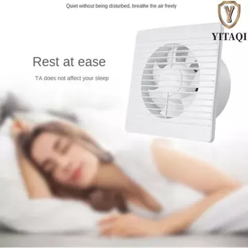 Quạt Hút Điện YITAQI, Quạt Hút Tiếng Ồn Thấp Mạnh Mẽ, Thông Gió Hàng Ngày Tắt Tiếng Luồng Không Khí Mạnh Nhà Ở Bền Quạt Thông Gió Sử Dụng Nhà Vệ Sinh