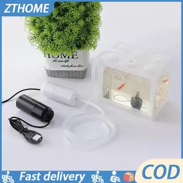 (COD) Máy bơm không khí USB Bể cá Máy nén khí im lặng Bể cá Máy tạo oxy Mini cầm tay Máy sục khí oxy Phụ kiện bể cá
