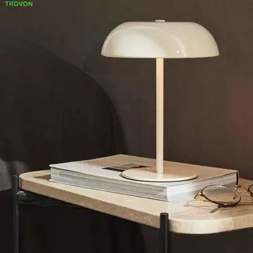 Đèn bàn nấm TROVON, Điều khiển cảm ứng Đèn chăm sóc mắt Đèn bàn LED, Đèn bàn LED di động sáng tạo Đèn mềm có thể điều chỉnh độ sáng vô cấp Đèn đầu giường bằng kim loại Trang trí nội thất