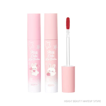 FLORTTE Bunny Cheese Lip Mousse, Airy Light Matte Lip Mud, Brightening Nude Tones, Creamy Texture for Romantic Atmosphere Lip Makeup Son kem lì FLORTTE Bunny Cheese, chất son mỏng nhẹ, tông màu nude t