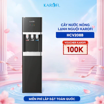 Máy nóng lạnh Karofi HCV208B, 3 chế độ Nóng - Lạnh- Nguội, Máy hút bình