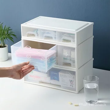 Hộp thuốc gia đình dung tích lớn nhiều tầng y tế, hộp sơ cứu hộp thuốc nhỏ đựng thuốc phòng dịch bán chạy
